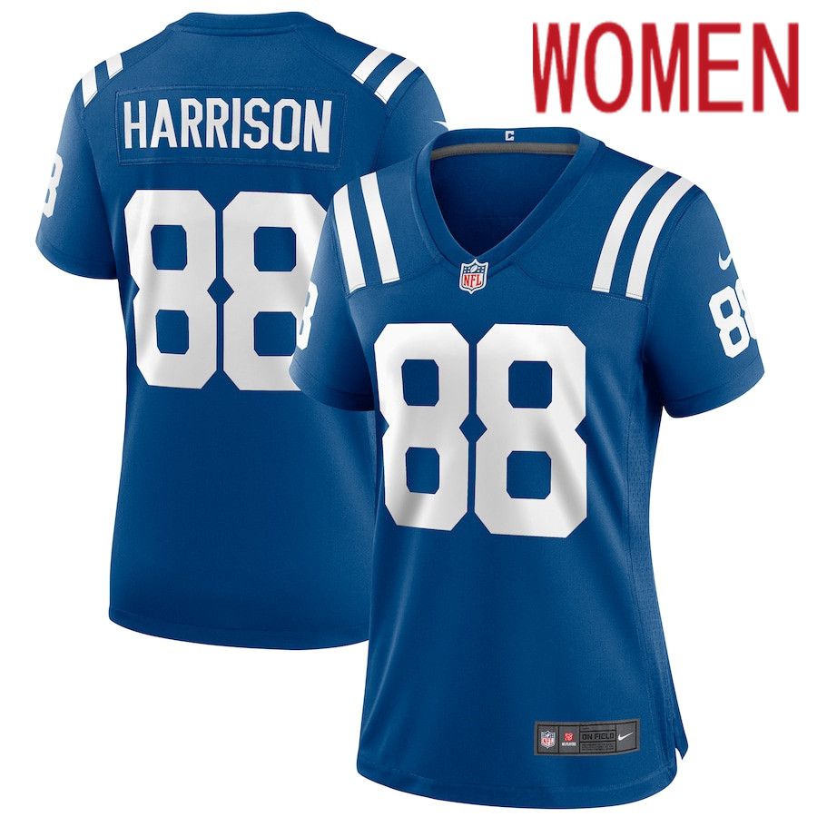 Women Indianapolis Colts #88 Marvin Harrison Nike Royal Game Retired Player NFL Jersey